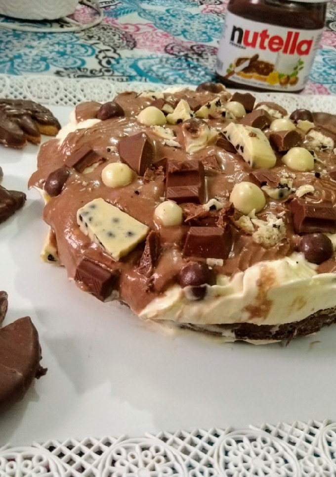 Una foto de Torta Brownie con Crema Nutella