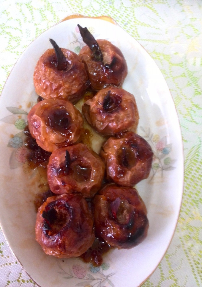 Una foto de Manzanas al horno
