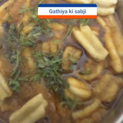 Gathiya ki sabzi A picture of Gathiya ki sabzi.