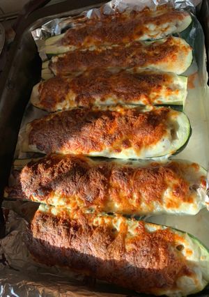 Töltött cukkini recept fotója