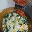 Bubur Manado sambal roa