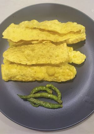 A picture of Fafda recipe | How to make gujrati fafda.