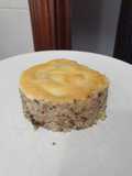 Patatas enmascaradas con butifarra gratinadas al allioli