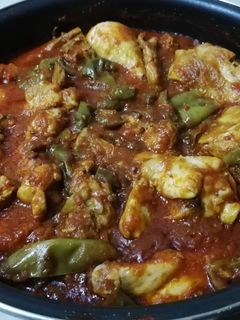 Una foto de Fritada de ñoras verdes con pollo y conejo