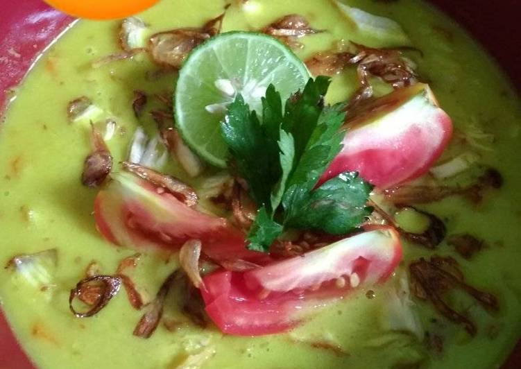 Langkah Mudah untuk Membuat Soto ayam santan, Sempurna