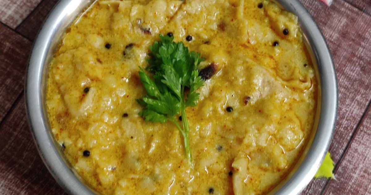 Sabir Roti Roti Ki Sabji (Leftover Rotis In Spiced Buttermilk) Recipe by Foram C ...