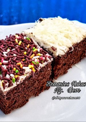 Foto resep 19. Brownies Kukus Ny. Liem Nyoklat, Lembut dan Nikmat
