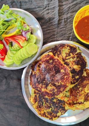 পোহা ভেজি রোষ্টি (Poha veggie roasti recipe in Bengali) রেসিপির প্রধান ছবি