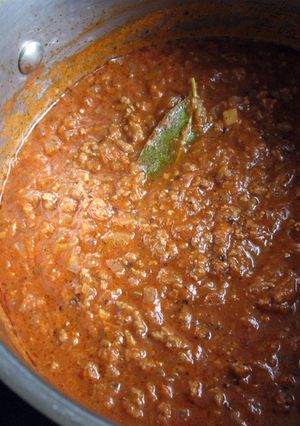 A picture of My Family’s Bolognese Sauce.