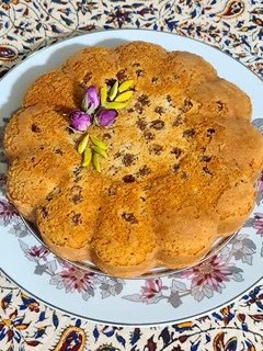 عکسی از دستور 🍀کیک موز و هل و گلاب با فر دستساز🍀