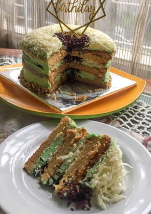 Foto resep Gluten Free Birthday Cake (Martabak Cake)