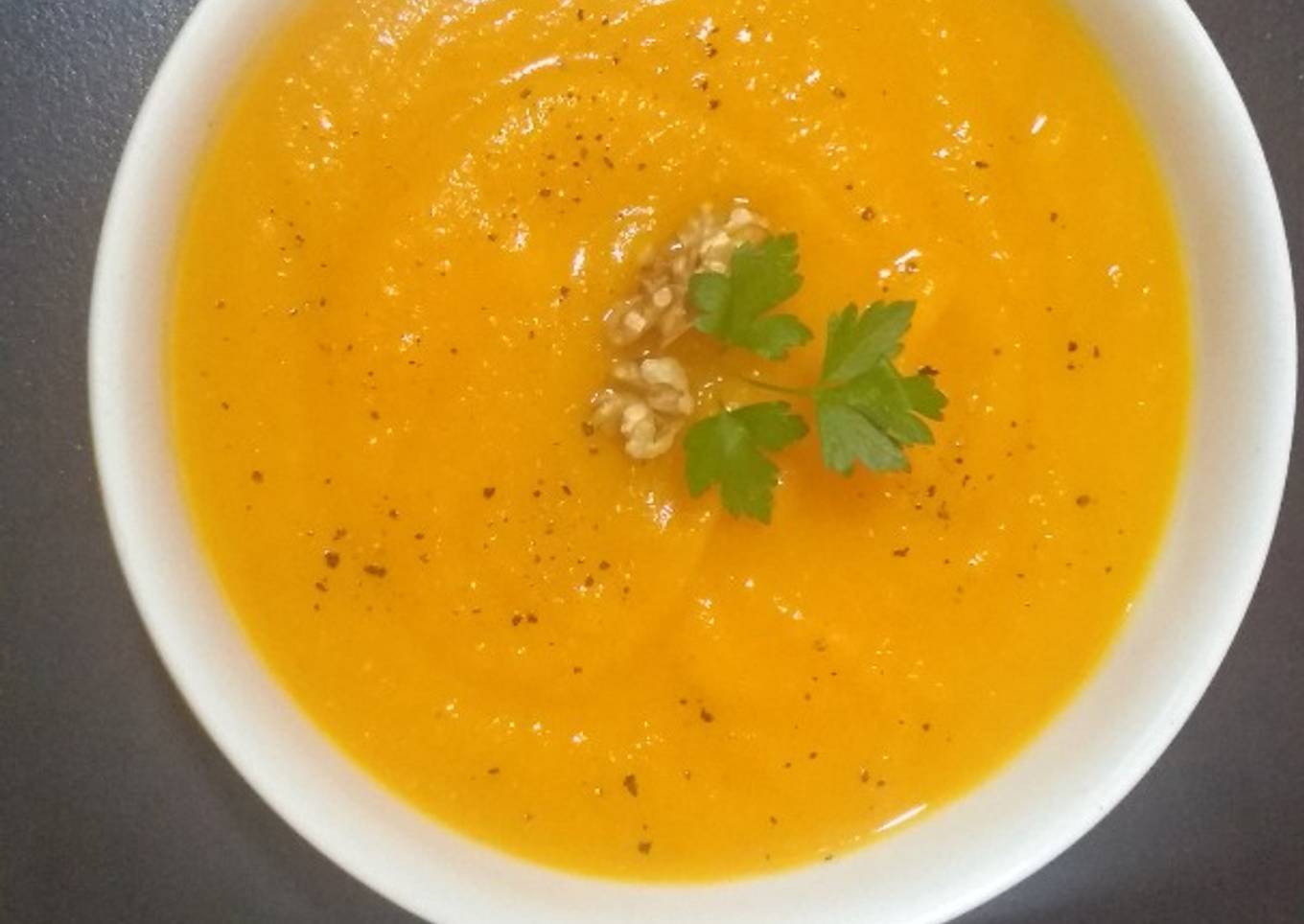 Sopa crema de zapallo anco  o calabaza  - sana, fácil, rápida y económica