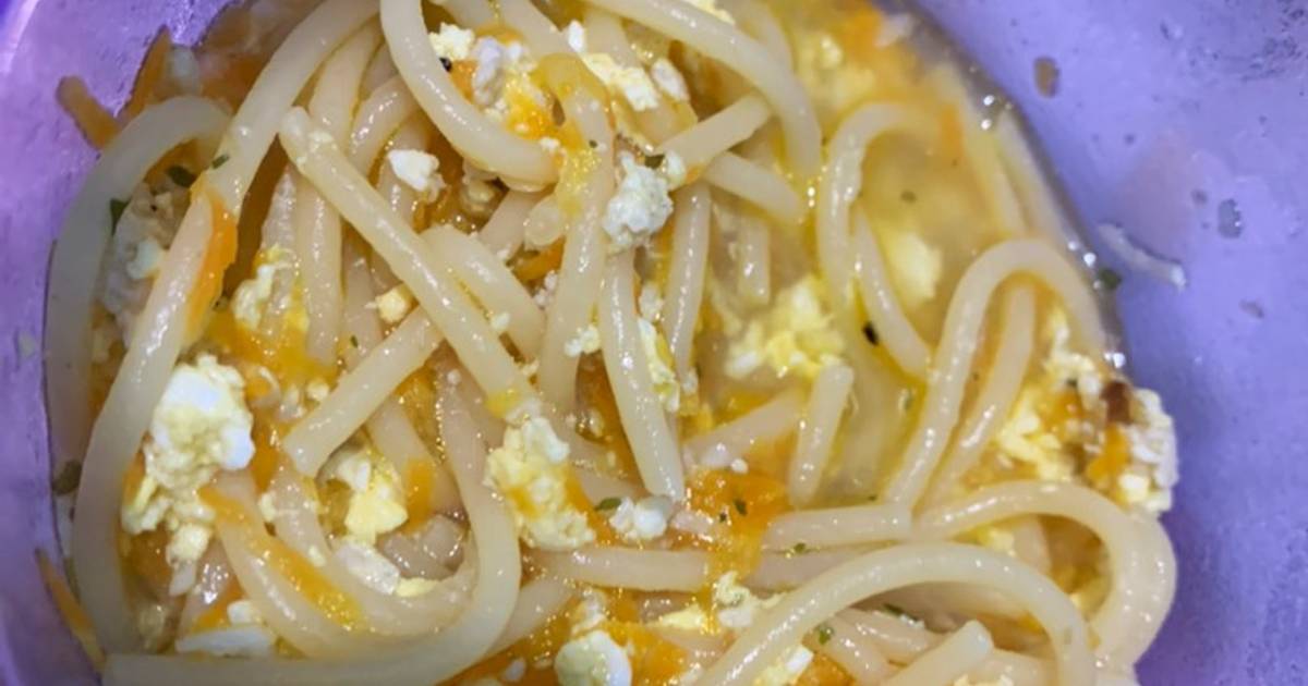 Resep Mpasi gtm spaghetti lodoh oleh Ibunya Binar Cookpad