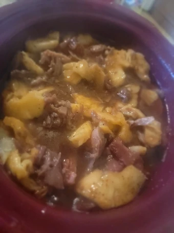 Simple Way Make Recipe Crockpot Orange Glazed Country Ham w/ Sweet Peppered Pineapple that is Delicious, So Delicious}