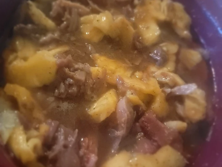 Simple Way Make Recipe Crockpot Orange Glazed Country Ham w/ Sweet Peppered Pineapple that is Delicious, So Delicious}