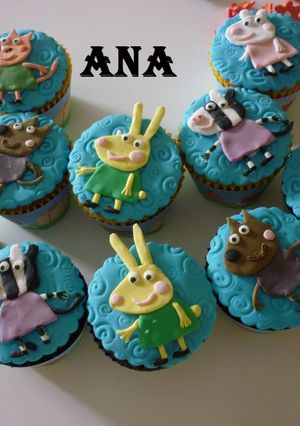 Una foto de Cupcakes de pepa pig