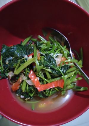 Foto resep Tumis kangkung sederhana
