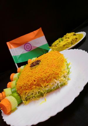 তিরঙ্গা রাইস (Tiranga rice recipe in Bengali) রেসিপির প্রধান ছবি