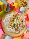 سلطة ورق الأرز بالخضار والحمص
