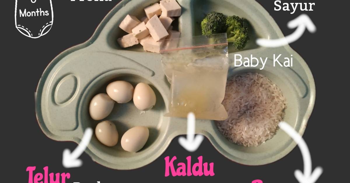 Resep Mpasi 4 kuadran (6 bulan) Burtayuli oleh Balqis Cookpad