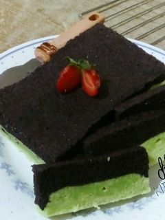 Foto resep Bolu kukus pandan ketan hitam