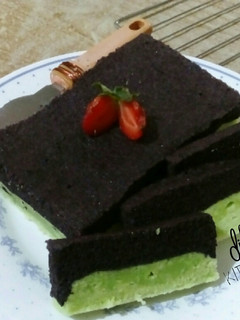 Foto resep Bolu kukus pandan ketan hitam