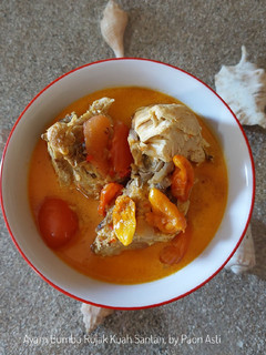 Foto resep Ayam Bumbu Rujak Kuah Santan