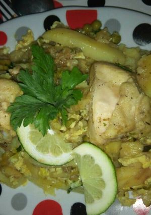 صورة لوصفة كباب باجلبانة(البزلاء)