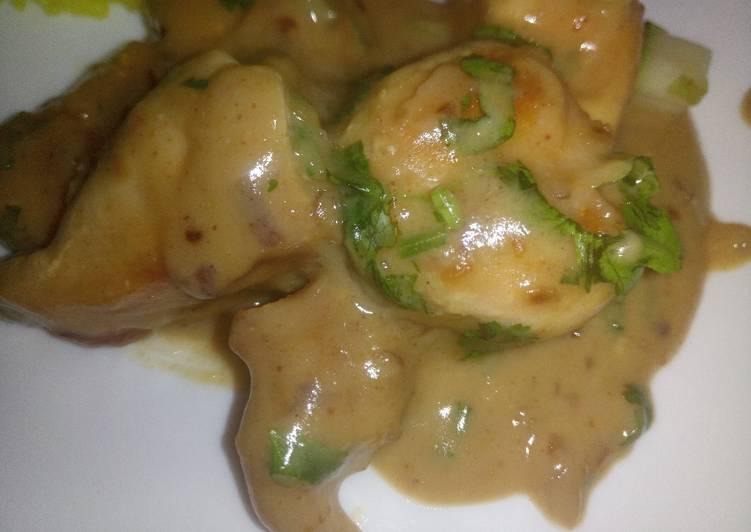 How to Make Homemade Chicken in peanut sauce