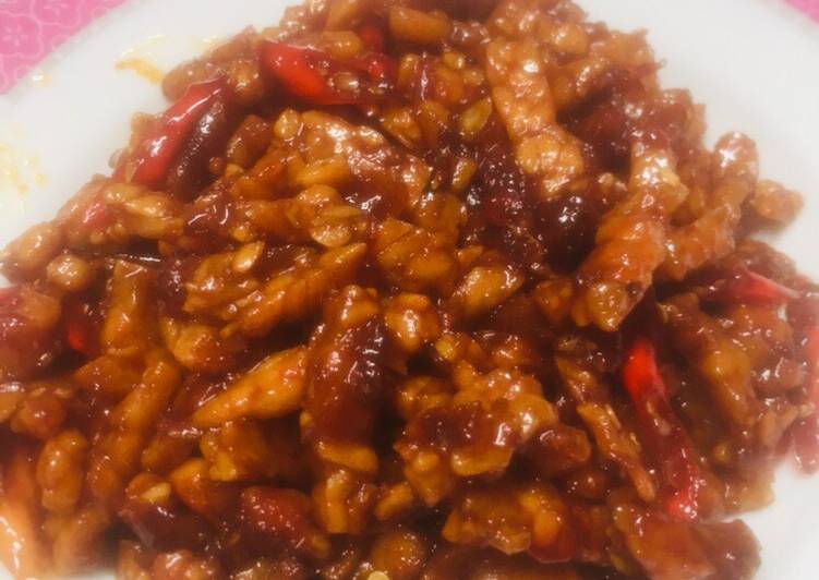 Resep Oseng tempe kering pedas manis, Lezat