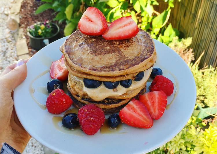 Easiest Way to Prepare Super Quick Homemade Vegan pancakes