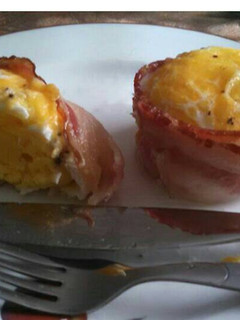 A picture of Bacon Wrapped Egg Muffins.