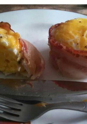 A picture of Bacon Wrapped Egg Muffins.
