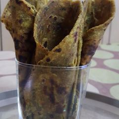 A picture of Methi Paratha.