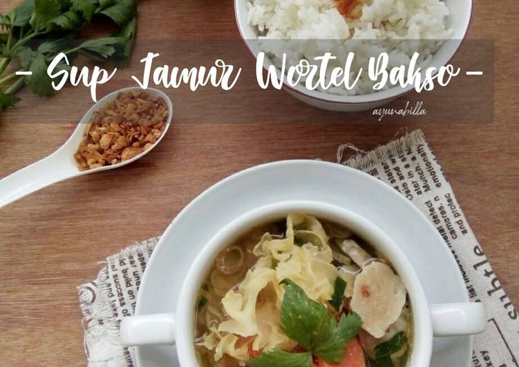 Sup Jamur Wortel Bakso