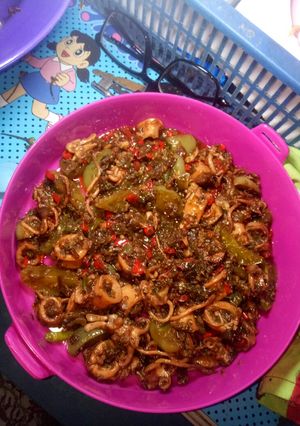 Foto resep Cumi basah sambel ijo
