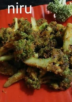 A picture of Broccoli Stir fry with Besan.