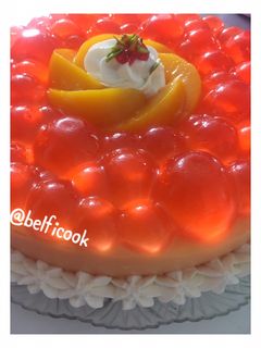 عکسی از دستور دسر ساده هلو