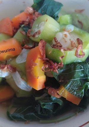 Foto resep Sayur bayam oyong wortel