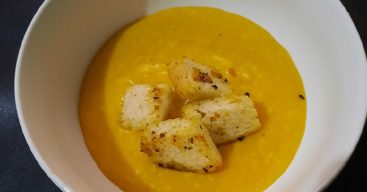 Resep sup labu kuning dan keju rumahan enak dan mudah - Cookpad