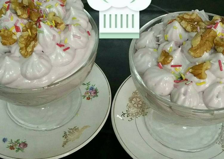 Turrón de vino o merengue italiano de vino