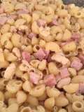 Macarrones con pollo y Sajonia