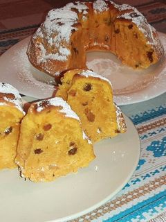 Фото Тыквенный кекс с изюмом.
