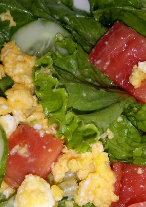 Hình của món Salad trộn trứng - Món ăn giảm cân.