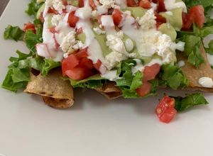 Una foto de Flautas de pollo con queso crema philadelphia
