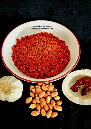 A picture of Vada Pav Special Spicy Skinny Garlic Dry Chutney - Authentic Taste of Mumbai Maharashtra.