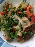 Salteado de kale y pimientos