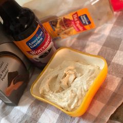 A picture of Spiced garlic sauce(TOUM).