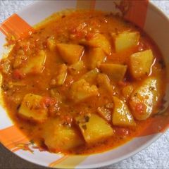 A picture of Potato curry.