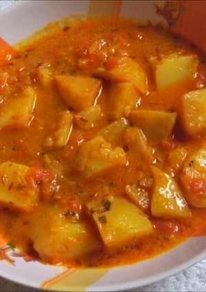 A picture of Potato curry.